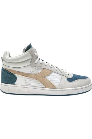 Diadora Sko, Herre, Hvid, 42 EU, Læder, Hvid Ruskind Magic Basket Sneaker
