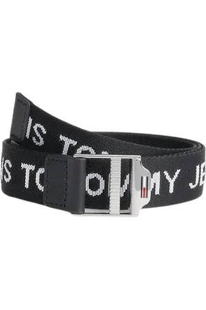 Tommy Hilfiger Tilbehør, Dame, Sort, 95 CM, Polyester, Essentiel Vævet Bælte Sort