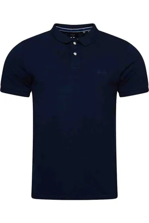 Superdry Top, Herre, Blå, XL, Bomuld, Vintage Logo Bomuldspolo Blå