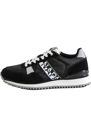 Napapijri Sport, Herre, Sort, 41 EU, Læder, Sort Nylon/Læder Løbesko