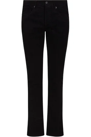 Tom Ford Jeans, Herre, Sort, W31, Bomuld, Sort Corduroy Skinny Bukser