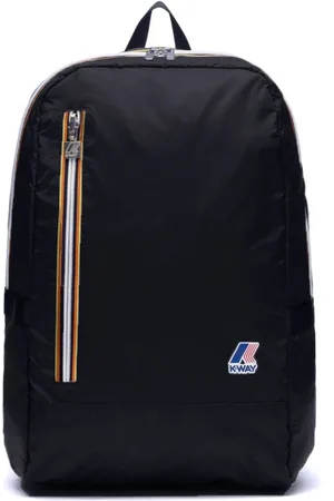 K-Way Taske, Dame, Sort, ONE SIZE, Nylon, Nero Unisex Rygsæk Justerbare Stropper Lynlås Lukning