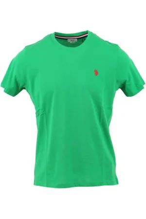 U.S. Polo Assn. Top, Herre, Grøn, XL, Bomuld, Grøn Herre Bomuld Logo T-shirt