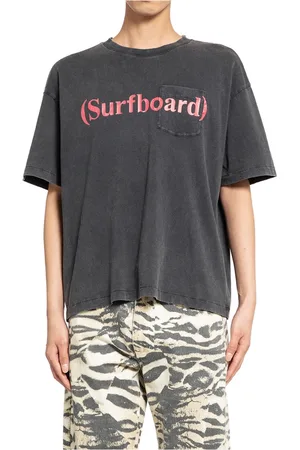 Stockholm Surfboard Club Top, Herre, Sort, M, Bomuld, Sort Bomuld Jersey Surfboard Print T-shirt