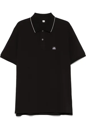 C.P. Company Top, Herre, Sort, M, Sort Polo Kortærmet Skjorte