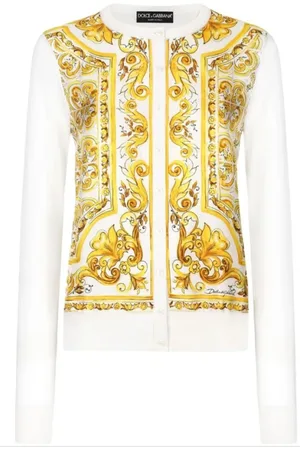 Dolce & Gabbana Strik, Dame, Flerfarvet, S, Uld, Stilfulde Sweaters Kollektion