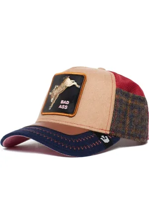 Goorin Bros. Tilbehør, Dame, Flerfarvet, ONE SIZE, Uld, Grøn Trucker Cap Animal Farm Kollektion