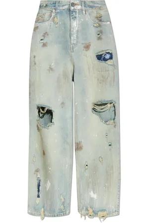 Vetements Jeans, Dame, Blå, W27, Bomuld, Jeans med en slidt effekt