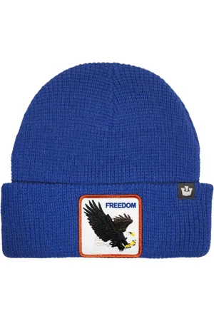 Goorin Bros. Tilbehør, Dame, Blå, ONE SIZE, Uld, Animal Farm Beanie Hat Blå Unisex