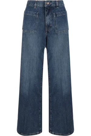 Chloé Jeans, Dame, Blå, W28, Denim, Mørkeblå Bootcut Denim Jeans