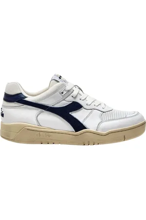 Diadora Sko, Herre, Hvid, 45 EU, Tyl, Vintage Tennis Style Sneaker Hvid Unisex