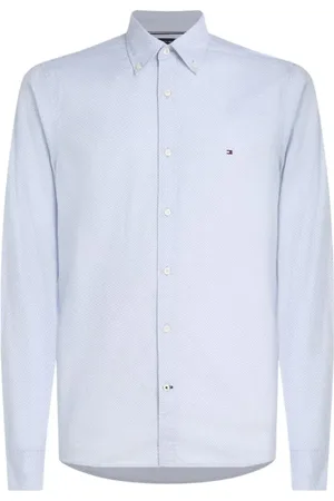 Tommy Hilfiger Skjorte, Herre, Blå, XL, Uld, Stilfulde Skjorter