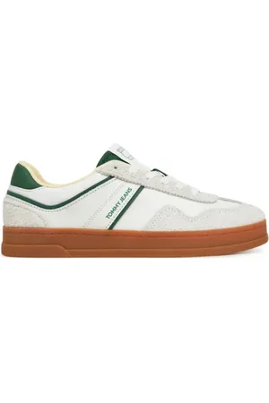 Tommy Hilfiger Sko, Dame, Hvid, 39 EU, Læder, Greenwich Mix Media Sneakers