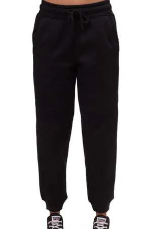 Calvin Klein Bukser, Dame, Sort, XL, Sort Tape Jog Bukser med Logo