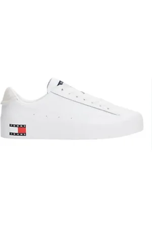 Tommy Hilfiger Sko, Dame, Hvid, 42 EU, Afslappede Sneakers til Mænd og Kvinder