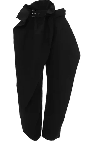 J.W.Anderson Bukser, Dame, Sort, 2XS, Bomuld, Fold Over Bukser