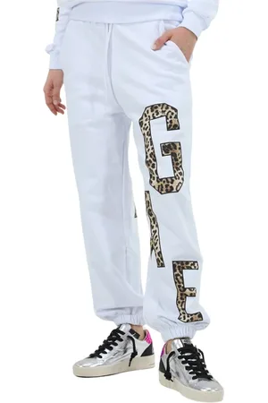 GAËLLE Bukser, Dame, Hvid, L, Bomuld, Hvid Logo Jogger Sweatpants Kvinder
