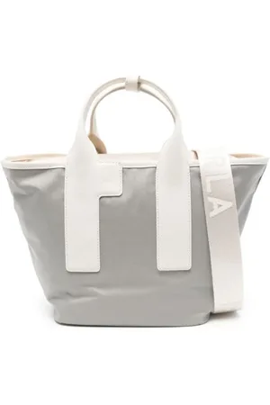Furla Taske, Dame, Grå, ONE SIZE, Uld, Grå Piuma Tote Taske