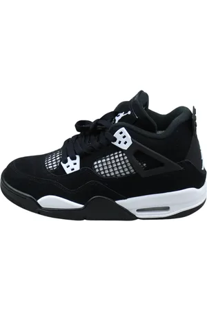 Jordan Sko, unisex, Sort, 36 EU, Læder, Hvide Torden Retro Sneakers