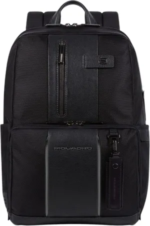 Piquadro Taske, Dame, Sort, ONE SIZE, Læder, LED Laptop og iPad Taske Sort Unisex