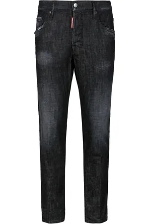 Dsquared2 Jeans, Herre, Sort, XL, Bomuld, Sort Skater Jeans Vintage Tapered Ben