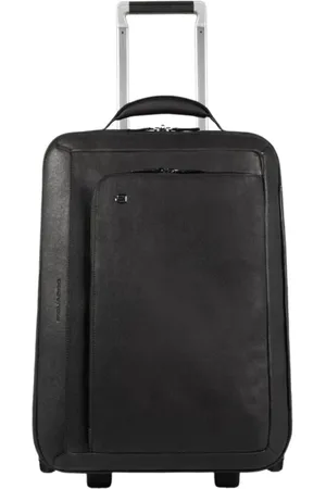 Piquadro Kuffert, Dame, Sort, ONE SIZE, Læder, Sort Kabine Taske med Laptop Rum