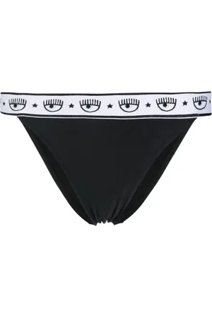 Chiara Ferragni Undertøj, Dame, Sort, L, Eye Design Sort Bikini Bund