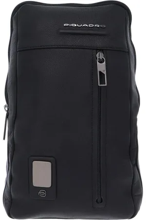 Piquadro Taske, Herre, Sort, ONE SIZE, Uld, Sort Læder Skuldertaske Mænd