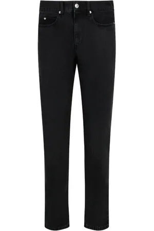 Isabel Marant Jeans, Herre, Sort, W31, Bomuld, Faded Cotton Washed Jeans