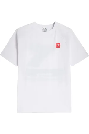Diadora Top, Herre, Hvid, M, Bomuld, Urbanitet Bomuld Hvid T-Shirt