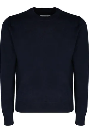 Maison Margiela Strik, Herre, Blå, M, Cashmere, Navy Cashmere Jumper Sweater