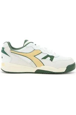 Diadora Sko, Herre, Hvid, 47 EU, Læder, Hvid Læder Sporty Sneaker