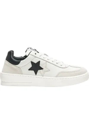 2STAR Sko, Herre, Hvid, 43 EU, Læder, Håndlavede italienske lædersneakers