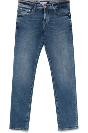 Manuel Ritz Jeans, Herre, Blå, W33, Denim, Indigo Blå Denim Jeans Klassisk Stil