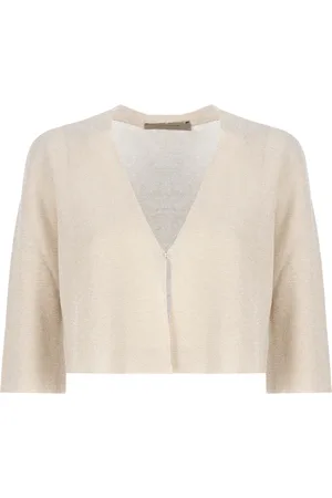 D.EXTERIOR Strik, Dame, , S, V-Neck Cardigan med Lurex Detaljer