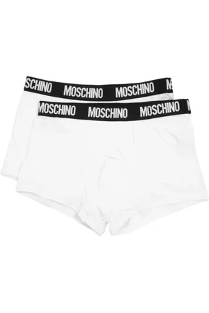 Moschino Undertøj, Herre, Hvid, 2XL, Bomuld, Bomuld Stræk Trusse 2-Pakke