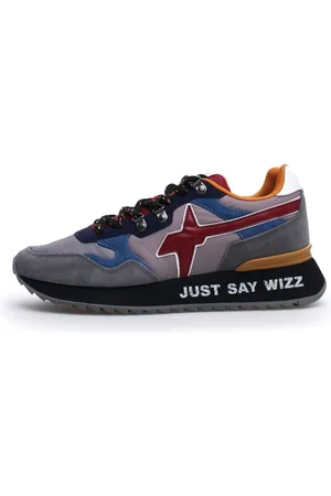 W6YZ Sko, Herre, Flerfarvet, 45 EU, Læder, Grå Læder Sneakers til Mænd