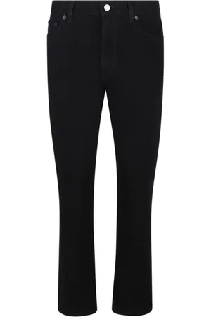 Ermenegildo Zegna Jeans, Herre, Blå, W32, Denim, Sorte Straight Leg Denim Jeans