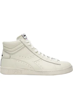 Diadora Sko, Herre, Hvid, 46 EU, Læder, Game L High Premium Læder Sneakers