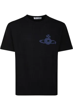 Vivienne Westwood Top, Herre, Sort, 2XL, Sort Logo Print T-shirt
