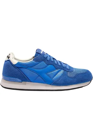 Diadora Sko, Herre, Blå, 45 EU, Nylon, Retro-running sneaker i ruskind