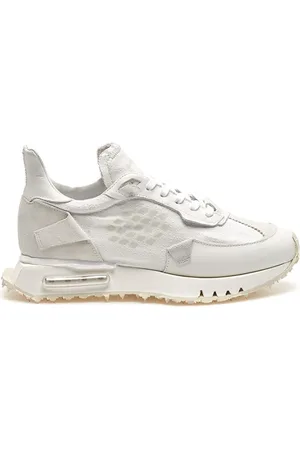 BE POSITIVE Sko, Dame, Hvid, 39 EU, Læder, Slidte Læder Sneakers Space Race