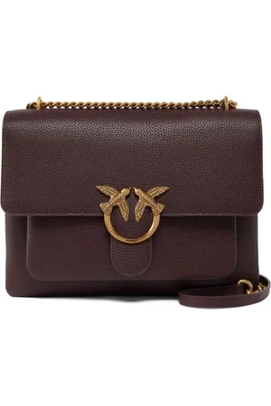 Pinko Taske, Dame, Brun, ONE SIZE, Uld, Blød Brun Skuldertaske