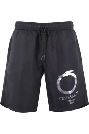 Trussardi Badetøj, Herre, Sort, XL, Uld, Lang Boardshorts til Mænd