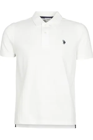 U.S. Polo Assn. Top, Herre, Hvid, L, Bomuld, Casual Logo Sport Polo Skjorte