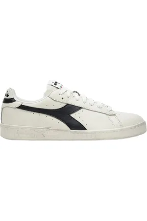 Diadora Sko, Herre, Sort, 46 EU, Læder, Vintage Læder Lav Top Sneakers Sort