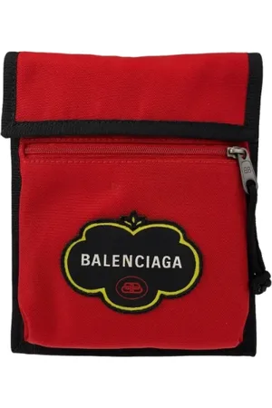 Balenciaga Pre-owned, Herre, Rød, ONE SIZE, Uld, Pre-owned Canvas crossbody-tasker