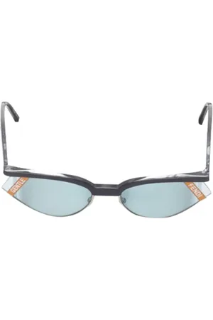 Fendi Pre-owned, Dame, Blå, ONE SIZE, Tyl, Pre-owned Acetat solbriller