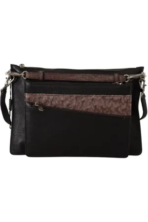 Dolce & Gabbana Pre-owned, Dame, Sort, ONE SIZE, Uld, Pre-owned Laeder skuldertasker