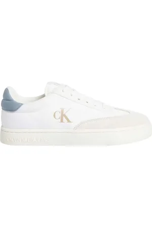Calvin Klein Sko, Herre, Hvid, 42 EU, Afslappede Sneakers til Hverdagsbrug